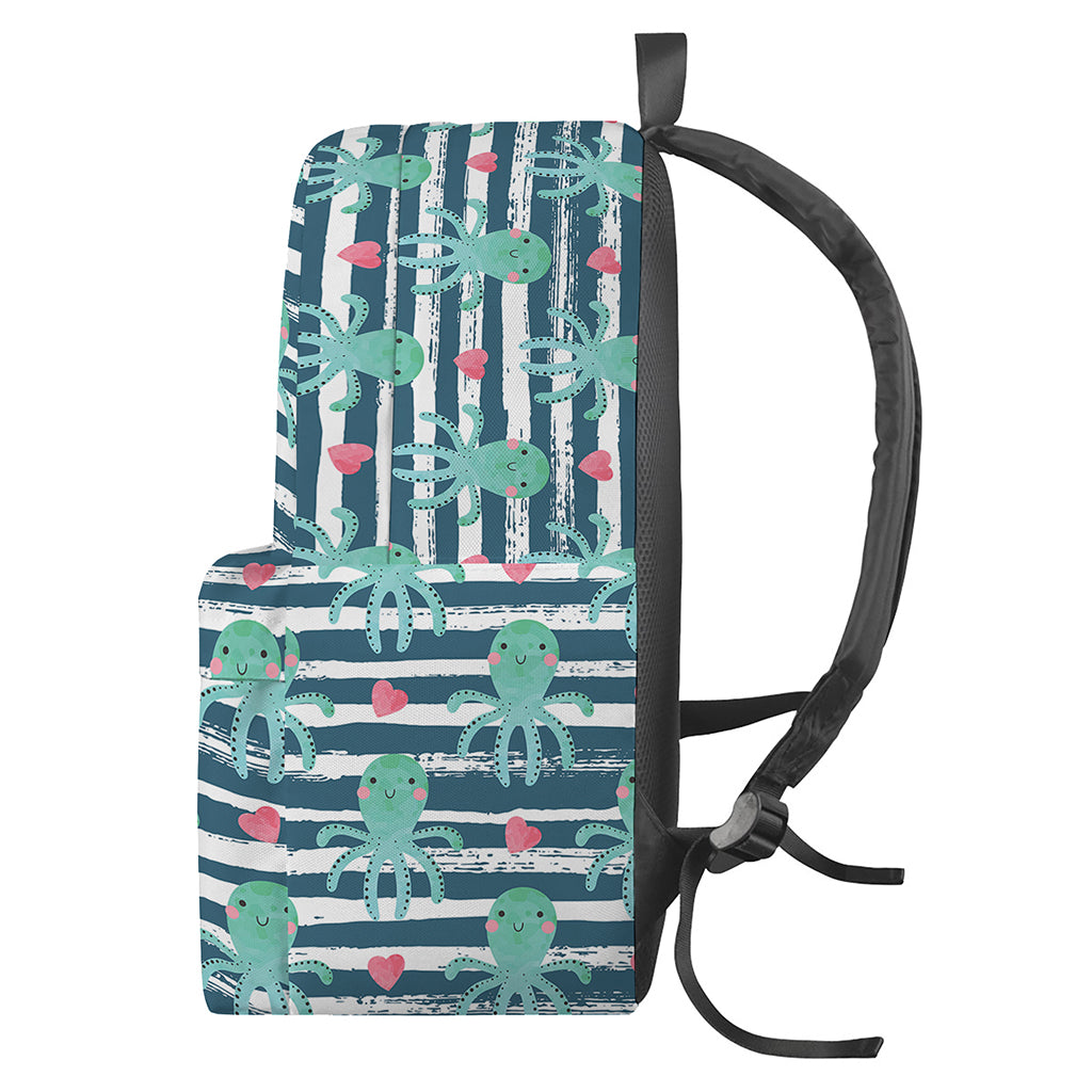 Cute Octopus Pattern Print Backpack