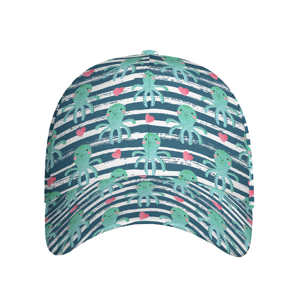 Cute Octopus Pattern Print Baseball Cap