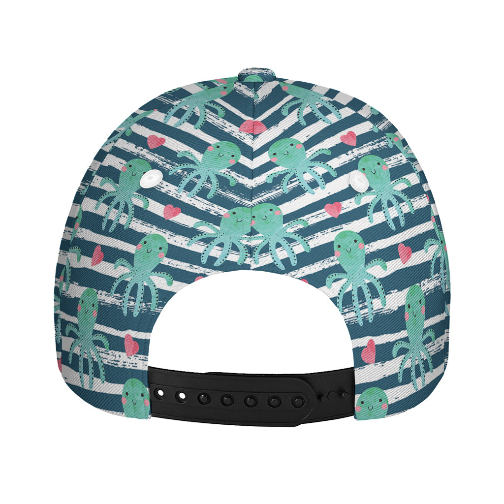 Cute Octopus Pattern Print Baseball Cap