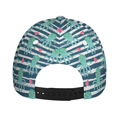 Cute Octopus Pattern Print Baseball Cap