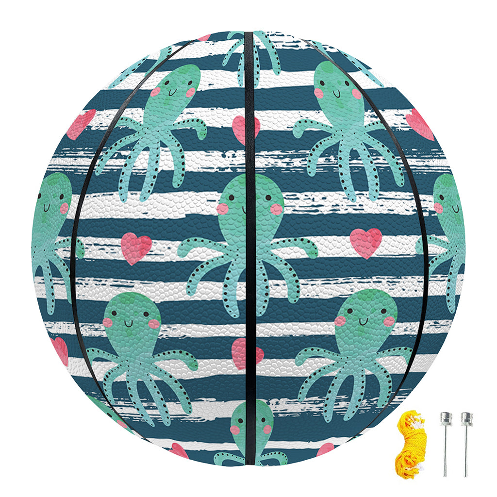 Cute Octopus Pattern Print Basketball