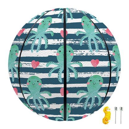 Cute Octopus Pattern Print Basketball