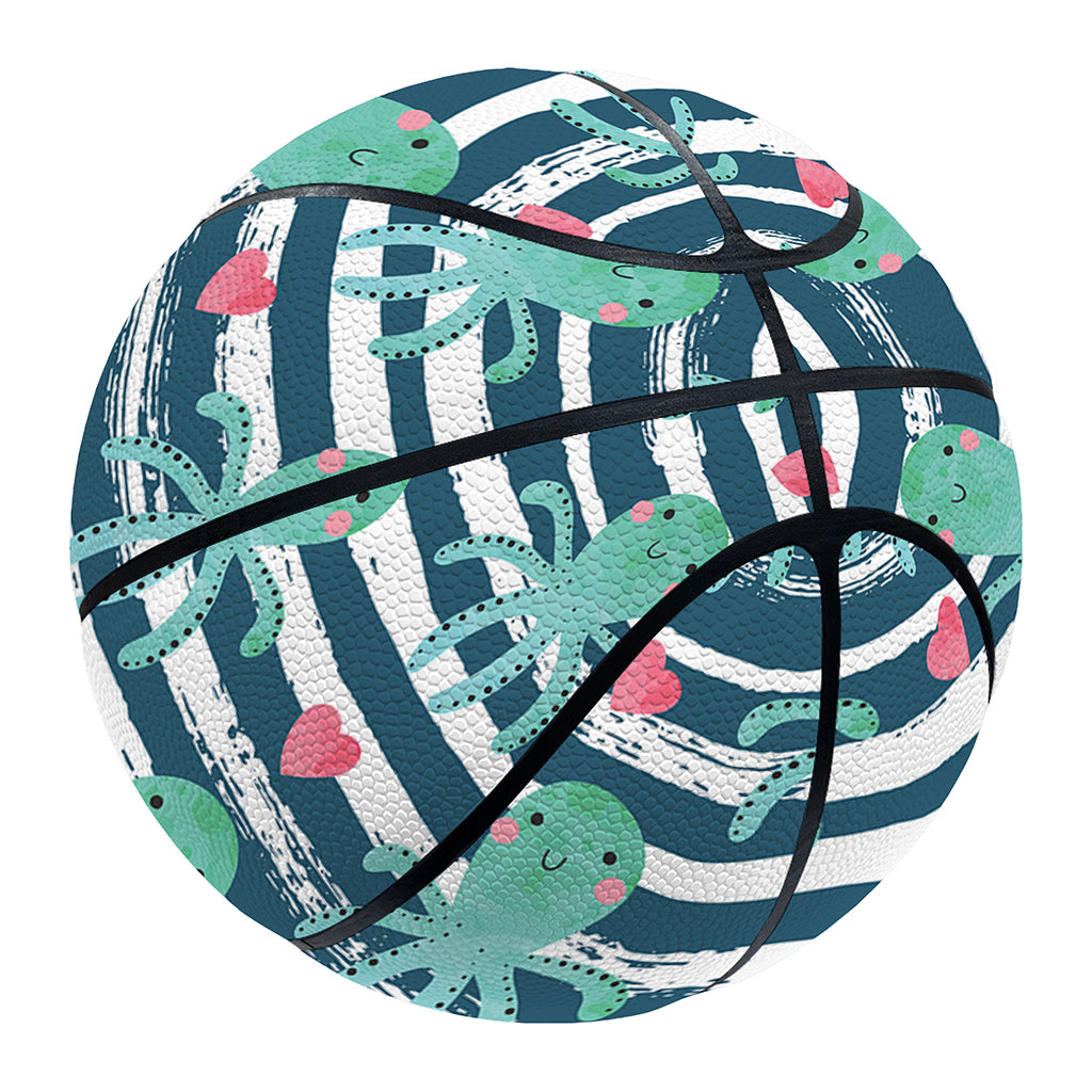 Cute Octopus Pattern Print Basketball