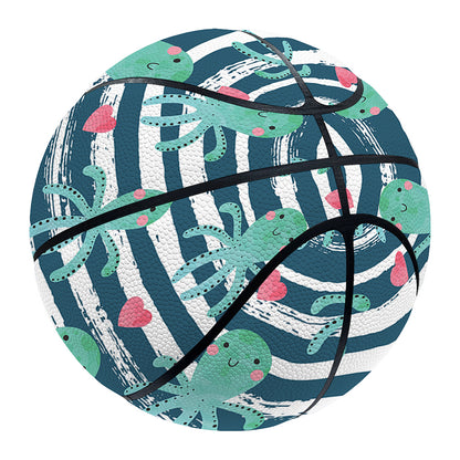 Cute Octopus Pattern Print Basketball