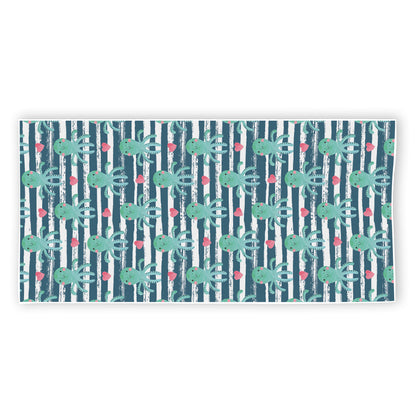 Cute Octopus Pattern Print Beach Towel
