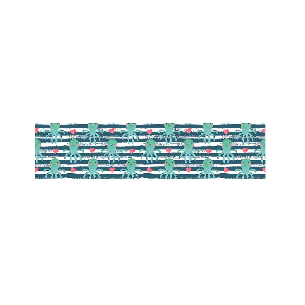 Cute Octopus Pattern Print Bed Runner