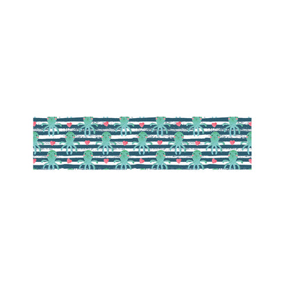 Cute Octopus Pattern Print Bed Runner