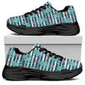 Cute Octopus Pattern Print Black Chunky Shoes