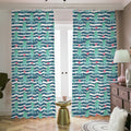 Cute Octopus Pattern Print Dimout Pencil Pleat Curtains