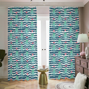 Cute Octopus Pattern Print Blackout Pencil Pleat Curtains