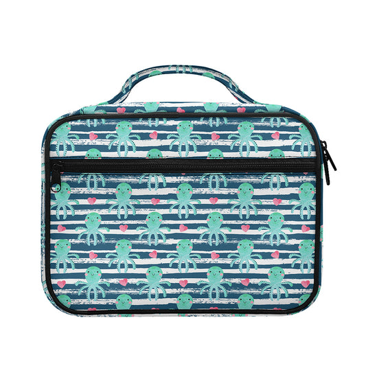 Cute Octopus Pattern Print Briefcase Bible Bag