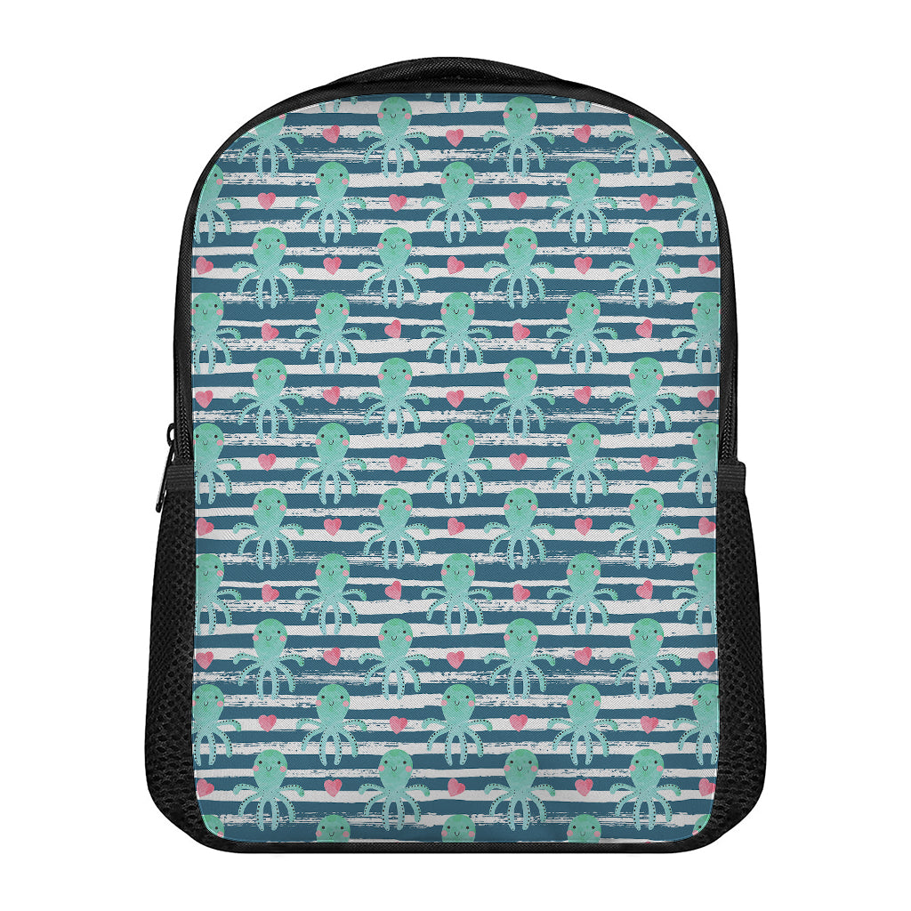 Cute Octopus Pattern Print Casual Backpack