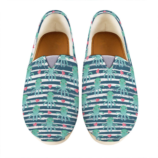 Cute Octopus Pattern Print Casual Shoes