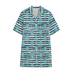 Cute Octopus Pattern Print Cotton Hawaiian Shirt