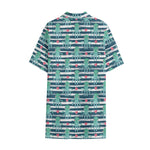 Cute Octopus Pattern Print Cotton Hawaiian Shirt