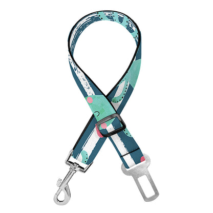 Cute Octopus Pattern Print Dog Seat Belt