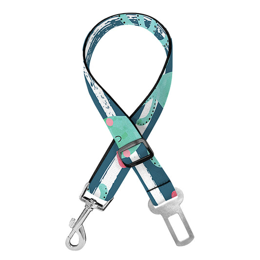 Cute Octopus Pattern Print Dog Seat Belt