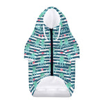 Cute Octopus Pattern Print Dog Zip Up Hoodie