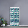 Cute Octopus Pattern Print Door Sticker
