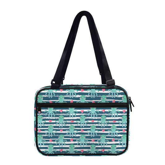 Cute Octopus Pattern Print Double Strap Bible Bag