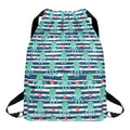 Cute Octopus Pattern Print Drawstring Backpack