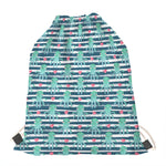 Cute Octopus Pattern Print Drawstring Bag