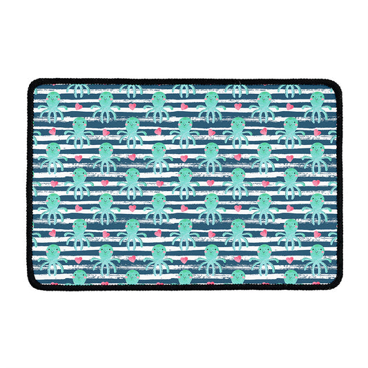 Cute Octopus Pattern Print Kitchen Mat