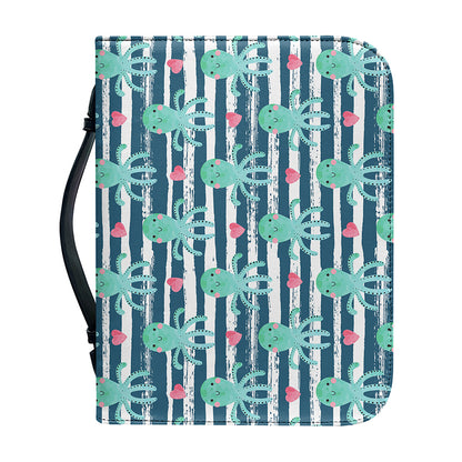 Cute Octopus Pattern Print Leather Bible Cover