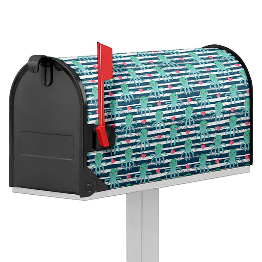 Cute Octopus Pattern Print Mailbox Cover