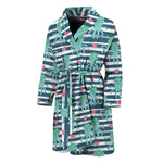 Cute Octopus Pattern Print Men's Bathrobe