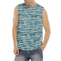 Cute Octopus Pattern Print Men's Fitness Tank Top