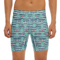 Cute Octopus Pattern Print Men's Long Boxer Briefs