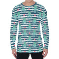 Cute Octopus Pattern Print Men's Long Sleeve T-Shirt