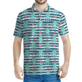 Cute Octopus Pattern Print Men's Polo Shirt