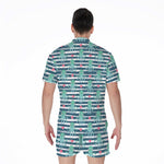 Cute Octopus Pattern Print Men's Rompers