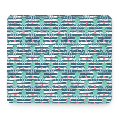 Cute Octopus Pattern Print Mouse Pad