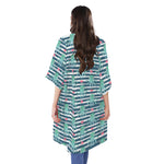 Cute Octopus Pattern Print Open Front Beach Cover Up