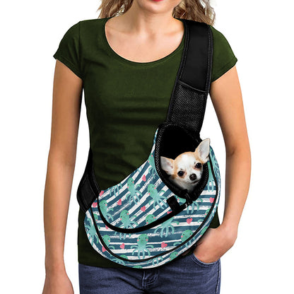 Cute Octopus Pattern Print Pet Sling Carrier