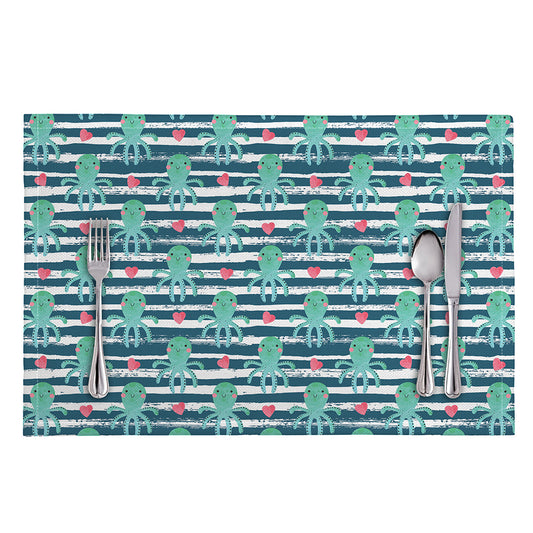 Cute Octopus Pattern Print Placemat