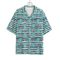 Cute Octopus Pattern Print Rayon Hawaiian Shirt