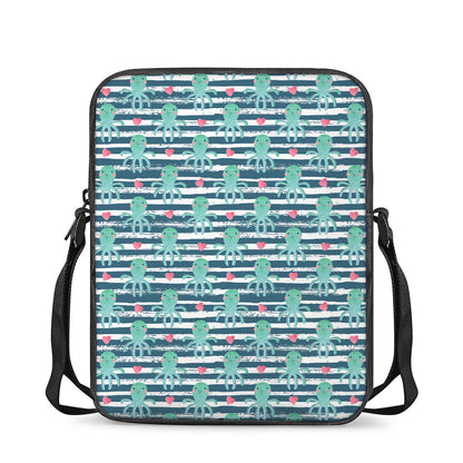 Cute Octopus Pattern Print Rectangular Crossbody Bag