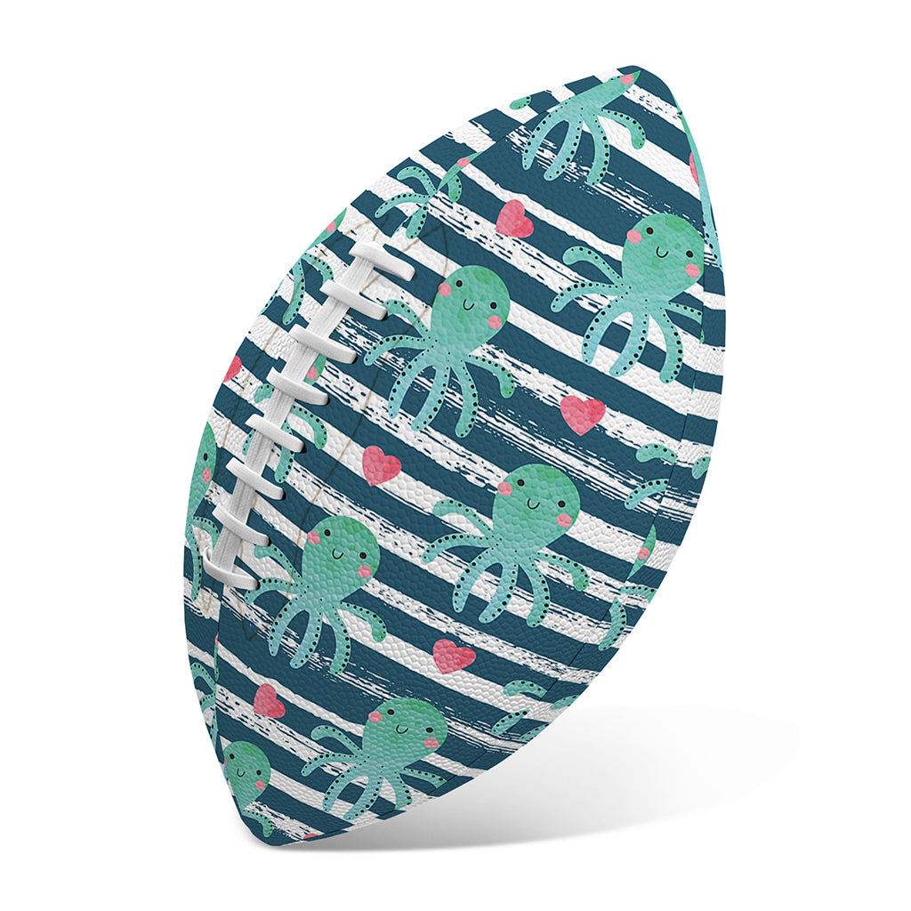 Cute Octopus Pattern Print Rugby Ball
