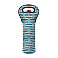 Cute Octopus Pattern Print Single Neoprene Wine Tote
