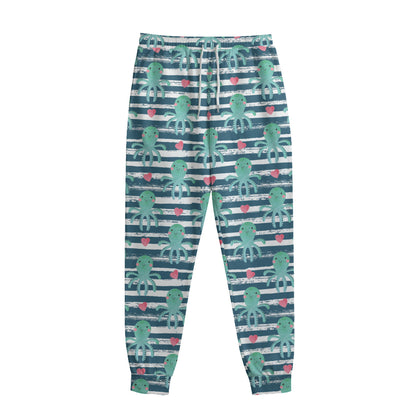 Cute Octopus Pattern Print Sweatpants