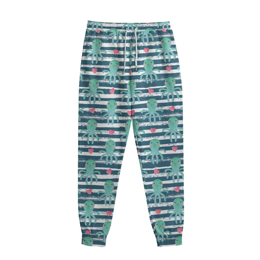 Cute Octopus Pattern Print Sweatpants