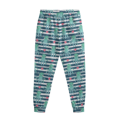 Cute Octopus Pattern Print Sweatpants