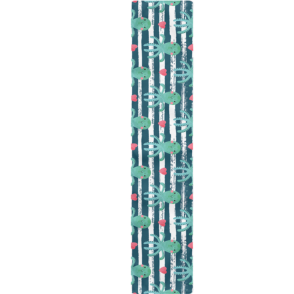 Cute Octopus Pattern Print Table Runner