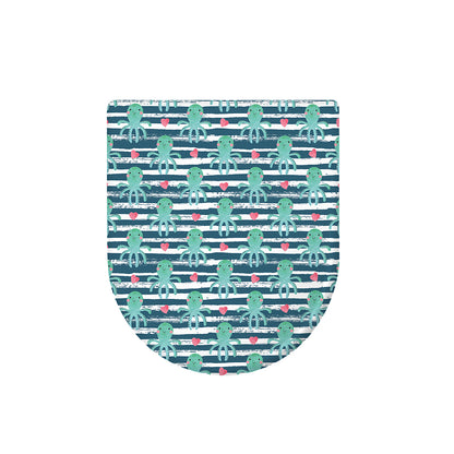 Cute Octopus Pattern Print Toilet Lid Cover