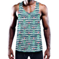 Cute Octopus Pattern Print Men's Workout Tank Top