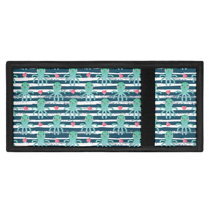 Cute Octopus Pattern Print Trifold Wallet
